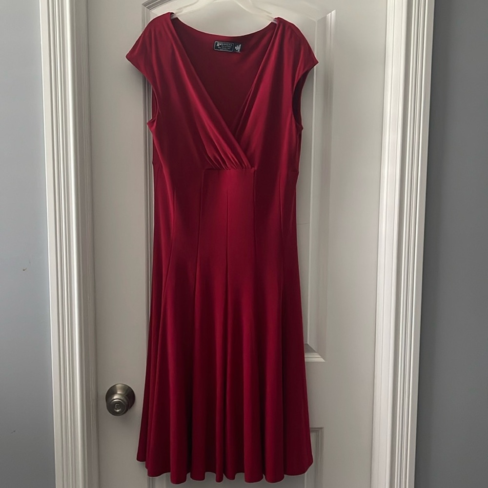 American Living Fit & Flare Red dress. Size 10